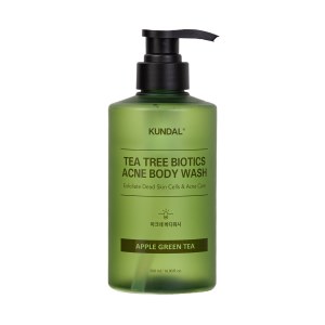 Придбати оптом Гель для душу від висипань на тілі Kundal Tea Tree Biotics Acne Body Wash Apple Green Tea 500ml