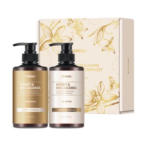 Придбати оптом Набір засобів по догляду за волоссям Kundal Holiday Edition Set Amber Vanilla 300ml+300ml