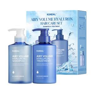 Придбати оптом Набір засобів по догляду за волоссям Kundal Airy Volume Hyaluron Edition Set Blossom Breeze 300ml*2ea