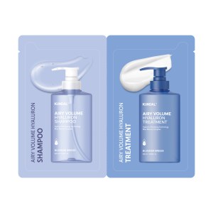 Придбати оптом Пробнік Шампунь зволожуючий + Кондиціонер Kundal Airy Volume Hyaluron Sachet Blossom Breeze 10ml