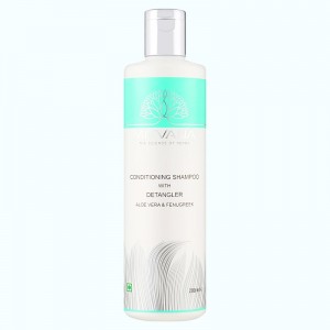 Шампунь кондиционирующий  для непослушных волос Condtioning Shampoo Detangler with Aloe Vera & Fenugreek, MITVANA - 200 мл