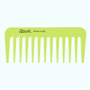 Гребінець Mini Supercomb With Wide Teeth неоново-салатовий, Janeke - 1шт