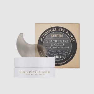 Гідрогелеві патчі для очей з золотом та чорними перлами PETITFEE Black Pearl & Gold Hydrogel Eye Patch - 60шт