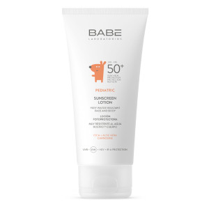 Придбати оптом PEDIATRIC Дитячий сонцезахисний лосьйон SPF 50+ PEDIATRIC Sunscreen Lotion SPF 50+ Cica + Aloe Vera Carnosine, BABE - 100 мл