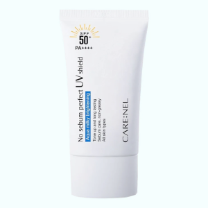Сонцезахисний крем для обличчя No Sebum Perfect UV Shield, SPF 50+ PA++++, CARENEL - 50 мл