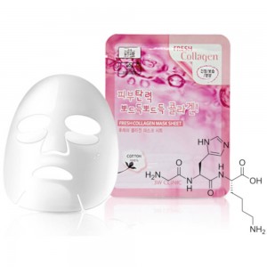 Придбати оптом Тканинна маска для обличчя з колагеном 3W Clinic Fresh Collaen Mask Sheet - 23 мл