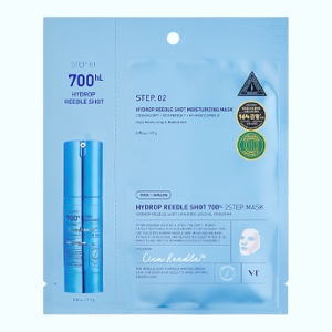 Тканинна маска двоетапна для обличчя зі спікулами HYDROP REEDLE SHOT 700hL 2-STEP MASK, VT COSMETICS - 1 шт