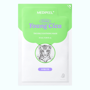 Тканинна маска для обличчя з центеллою Young Cica PDRN Trouble Soothing Mask, MEDI-PEEL - 25 мл