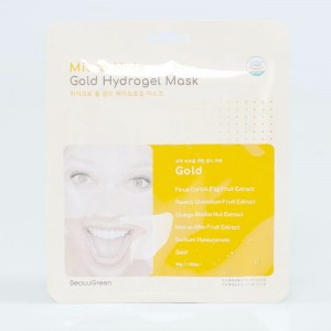 Придбати оптом Гідрогелева маска для обличчя з золотом Beauugreen Microhole Gold Energy Hydrogel Mask - 28 г