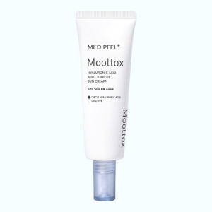 купити Сонцезахисний тонуючий крем для обличчя Hyaluronic Acid Aqua Mooltox Mild Tone Sun Cream SPF 50+, MEDI-PEEL - 50 мл