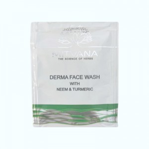 Придбати оптом ПРОБНИК Засіб для вмивання з німом і куркумою Derma Face Wash With Neem And Turmeric, MITVANA - 5 мл