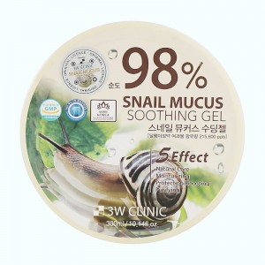 Придбати оптом Гель універсальний зволожуючий з муцином равлика Snail Soothing Gel (purity 98%) 3 W Clinic - 300 гр