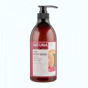 Фото Гель для душу ЖУРБА/АПЕЛЬСИН Pure Body Wash (Cranberry & Orange), NATURIA - 750 мл