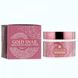 Придбати оптом  Освітлюючий крем для обличчя з фільтратом з равлика  ENOUGH Gold Snail Moisture Whitening Cream - 50 мл