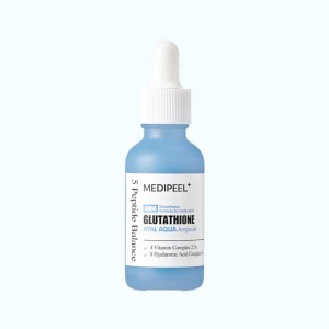 Придбати оптом Сироватка для обличчя зволожуюча освітлююча Glutathione Hyal Aqua Ampoule, MEDI-PEEL - 30 мл