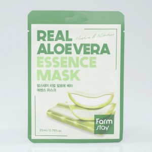 Тканинна маска для обличчя з алое FARMSTAY REAL ALOE VERA ESSENCE MASK - 23 мл
