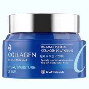 Крем для обличчя з колагеном масажний Enough Bonibelle collagen hydro moisture cream - 80 мл