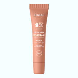 Бальзам-тінт для губ і щік з гіалуроновою кислотою та пептидами spf 50 NUDE, BABE - 20 мл