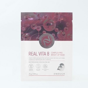 Тканинна маска для обличчя з вітамінами Enough Real vita 8 complex pro bright up mask - 25 мл