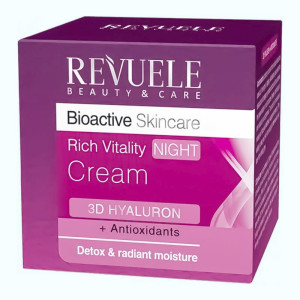 купити Крем нічний із гіалуроном Bio Active 3D Hyaluron Skin Care, REVUELE - 50 мл