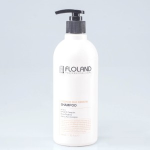 Фото Кератиновий шампунь для волосся FLOLAND Premium Silk Keratin Shampoo - 530 мл