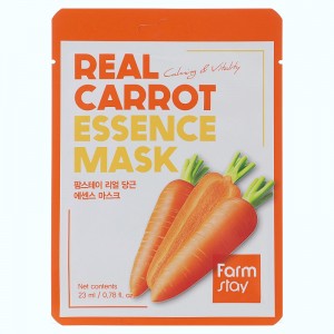 Придбати оптом Тканинна маска для обличчя з морквою FARMSTAY REAL CARROT ESSENCE MASK - 23 мл
