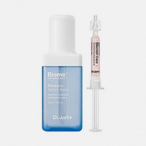 Придбати оптом Зволожуюча есенція + бустер для сяйва шкіри обличчя Dr.Jart + Vital Hydra Solution Biome Essence + Pink Shot - 45 + 1,2 мл