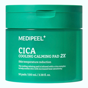 Придбати оптом  Заспокійливі пади з центеллою Cica Cooling Calming Pad 2X, 100 мл, MEDI-PEEL - 50 шт