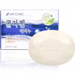 Придбати оптом Мило для обличчя і тіла з морським колагеном 3W CLINIC Collagen Beauty Soap - 120 гр