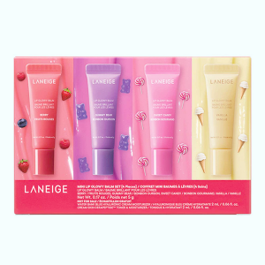 Придбати оптом Набір бальзамів для сяючих губ Mini Lip Glowy Balm Set, Laneige - 4х5 г