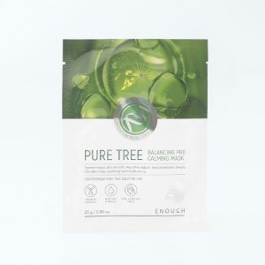 Тканинна маска для обличчя з чайним деревом Enough Pure tree balancing pro calming mask - 25 мл