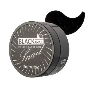 Придбати оптом Патчі для очей з чорним равликом FARMSTAY BLACK SNAIL HYDROGEL EYE PATCH - 60 шт.