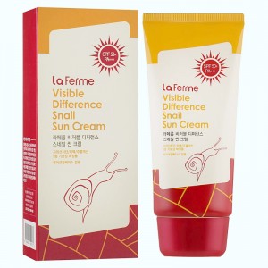 Придбати оптом Сонцезахисний крем з екстрактом равлика FarmStay Visible Difference Snail Sun Cream - 70 мл