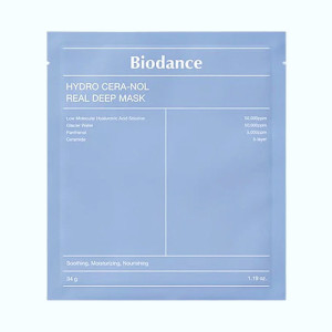 купити Маска гідрогелева нічна з керамідами та пантенолом Hydro Cera-Nol Real Deep Sheet Mask, BIODANCE - 1 шт