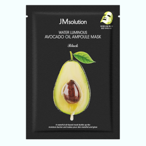 Придбати оптом Тканинна маска для обличчя з маслом авокадо JMSOLUTION WATER LUMINOUS AVOCADO OIL MASK BLACK