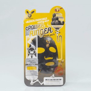 Придбати оптом Очищаюча тканинна маска для обличчя Elizavecca Black Charcoal Honey Deep Power Ringer Mask Pack - 23 мл