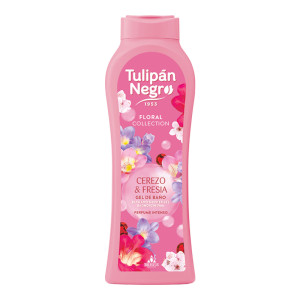 купити Гель для душу парфумований FLORAL ВИШНЯ та ФРЕЗІЯ, TULIPAN NEGRO - 650 мл