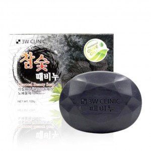 Придбати оптом Мило з чорним вугіллям 3W CLINIC Charcoal Beauty Soap - 120 гр