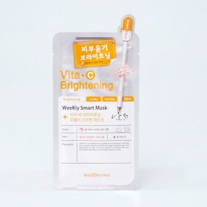 Тканинна маска з вітаміном C WellDerma Vita-C Brightening Weekly Smart Mask - 25 мл