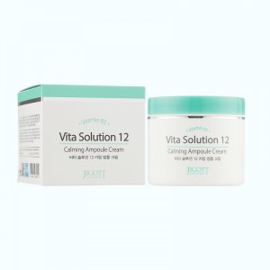 Крем для обличчя ЗАСПОКОЮЮЧИЙ Vita Solution 12 Calming Ampoule Cream, JIGOTT - 100 мл