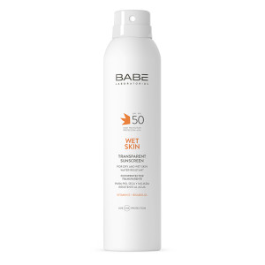 Придбати оптом Сонцезахисний прозорий водостійкий з матуючим ефектом SPF 50+ Transparent Sunscreen SPF 50+ Vitamin E + Bisabolol,  BABE - 200 мл