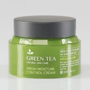 Крем для обличчя із зеленим чаєм Enough Bonibelle green tea fresh moisture control cream - 80 мл