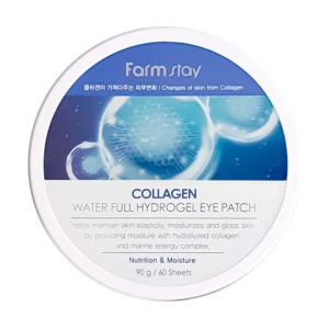 Придбати оптом Патчі для очей з колагеном FARMSTAY COLLAGEN WATER FULL HYDROGEL EYE PATCH - 60 шт.