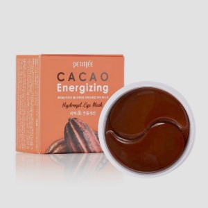 Гідрогелеві тонізуючі патчі під очі з екстрактом какао PETITFEE Cacao Energizing Hydrogel Eye Patch - 60шт