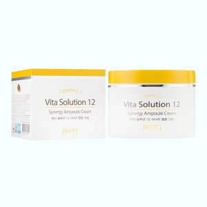 Крем для обличчя ОСВІТЛЕННЯ Vita Solution 12 Synergy Ampoule Cream, JIGOTT - 100 мл