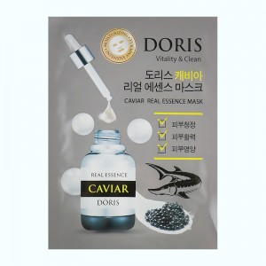 Придбати оптом Тканинна маска для обличчя ЕКСТРАКТ ІКРИ CAVIAR Real Essence Mask, DORIS - 25 мл