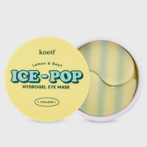 Придбати оптом Гідрогелеві патчі для очей з лимоном та базиліком KOELF Lemon & Basil Ice-Pop Hydrogel Eye Mask - 60шт