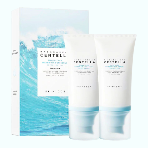 Придбати оптом Набір зволожувальних сонцезахисних кремів Madagascar Centella Hyalu-Cica Water-Fit Sun Serum Twin Pack, SKIN1004 - 50ml*2