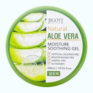 Універсальний гель для шкіри АЛОЕ Natural Aloe Vera Moisture Soothing Gel, JIGOTT - 300 мл