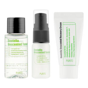 купити Міні-набір PURITO Centella Unscented Mini Kit для чутливої шкіри з екстрактом азиатської центели без ефірних олій, PURIT